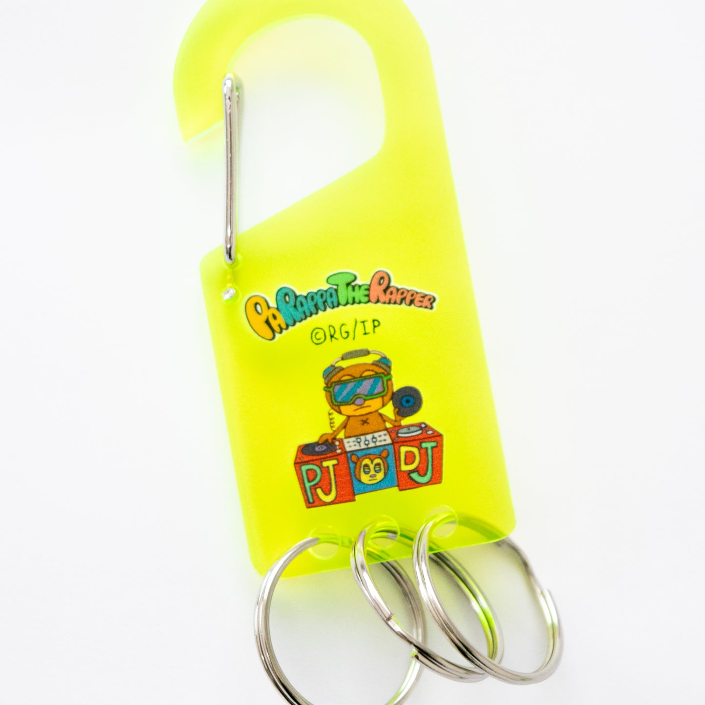 PaRappa the Rapper Acrylic Carabiner (PJ Berri) YELLOW GREEN