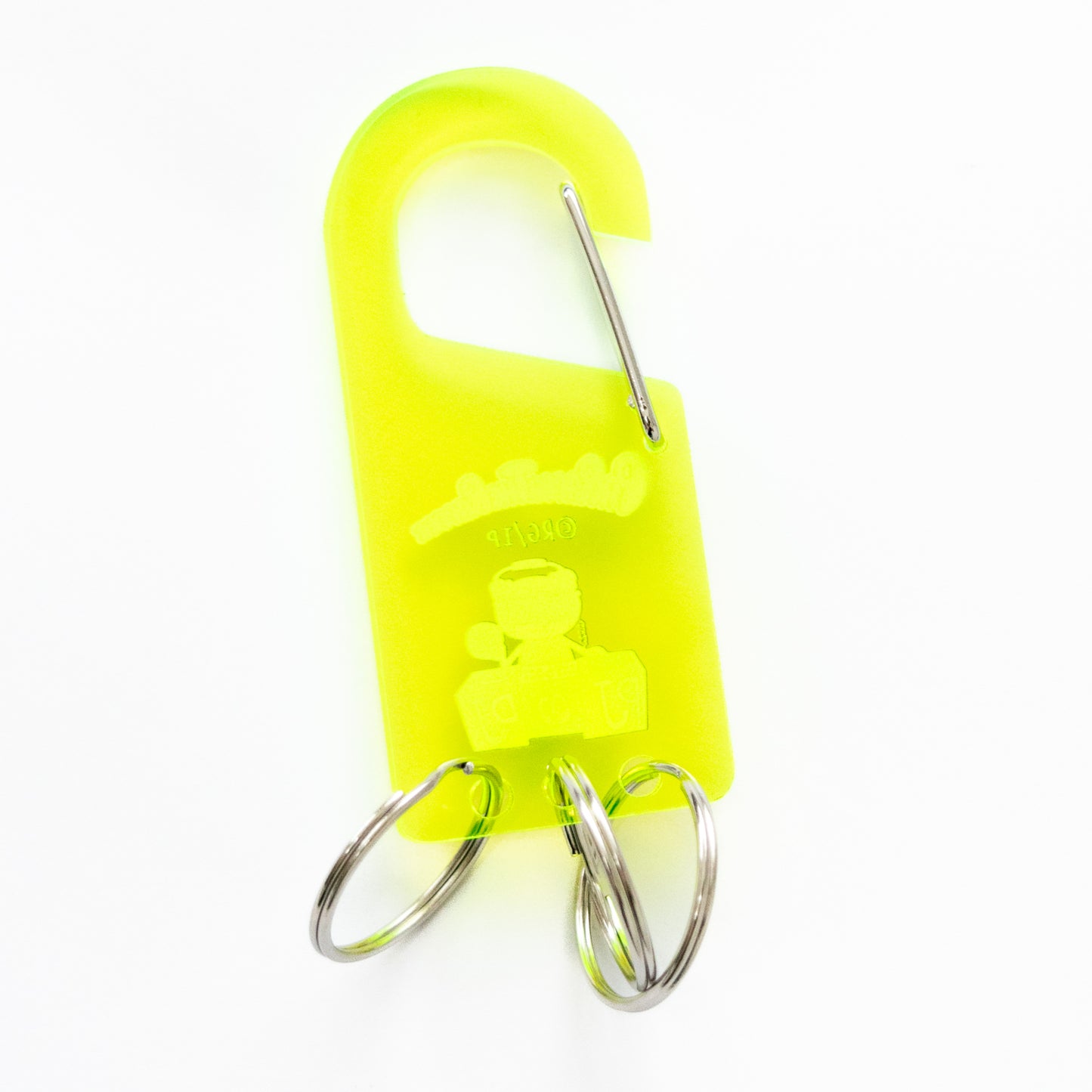 PaRappa the Rapper Acrylic Carabiner (PJ Berri) YELLOW GREEN