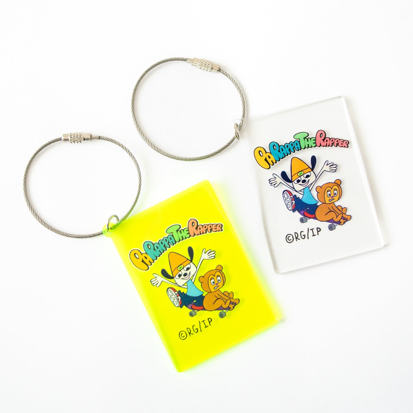 PaRappa the Rapper Acrylic Keychain (Skateboard) YELLOW GREEN