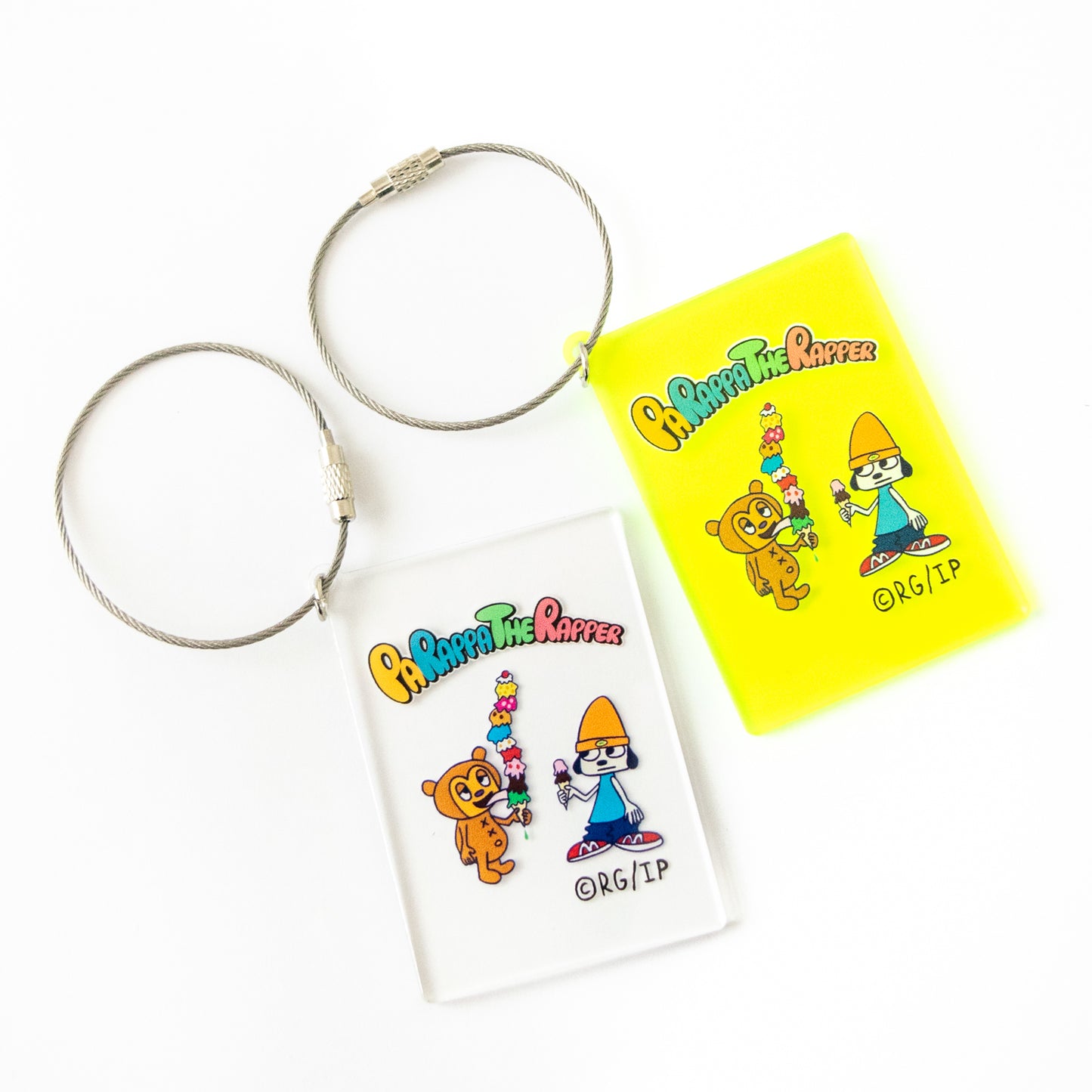 PaRappa the Rapper Acrylic Keychain (Ice Cream) CLEAR