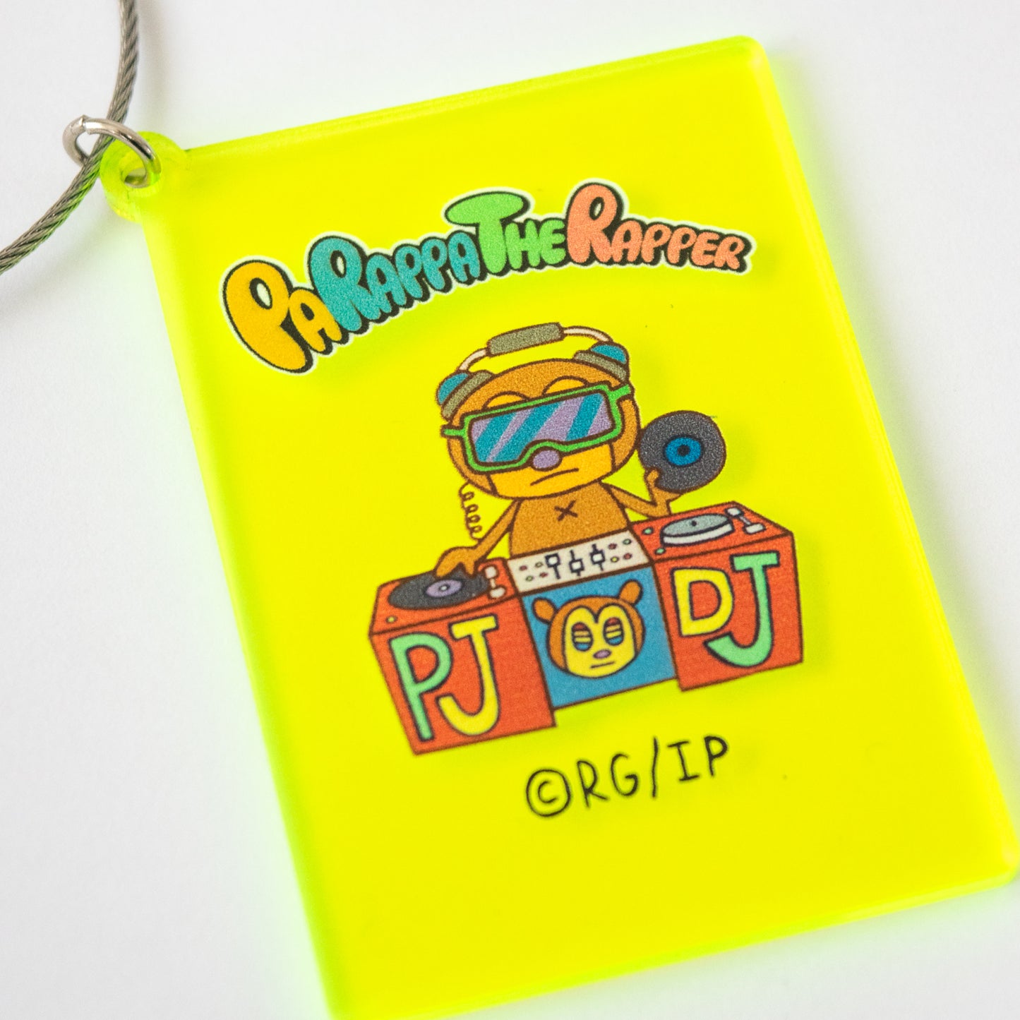 PaRappa the Rapper Acrylic Keychain (PJ Berri) YELLOW GREEN