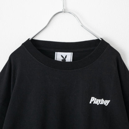 SEQUENZ meets PLAYBOY PB SPRAY×BUNNY EMB 半袖Tシャツ BLACK