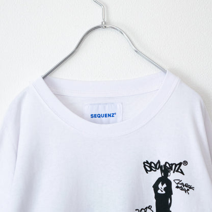 SEQUENZ O.G COLLAGE PUFF プリント ロンT WHITE