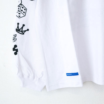 SEQUENZ O.G COLLAGE PUFF プリント ロンT WHITE