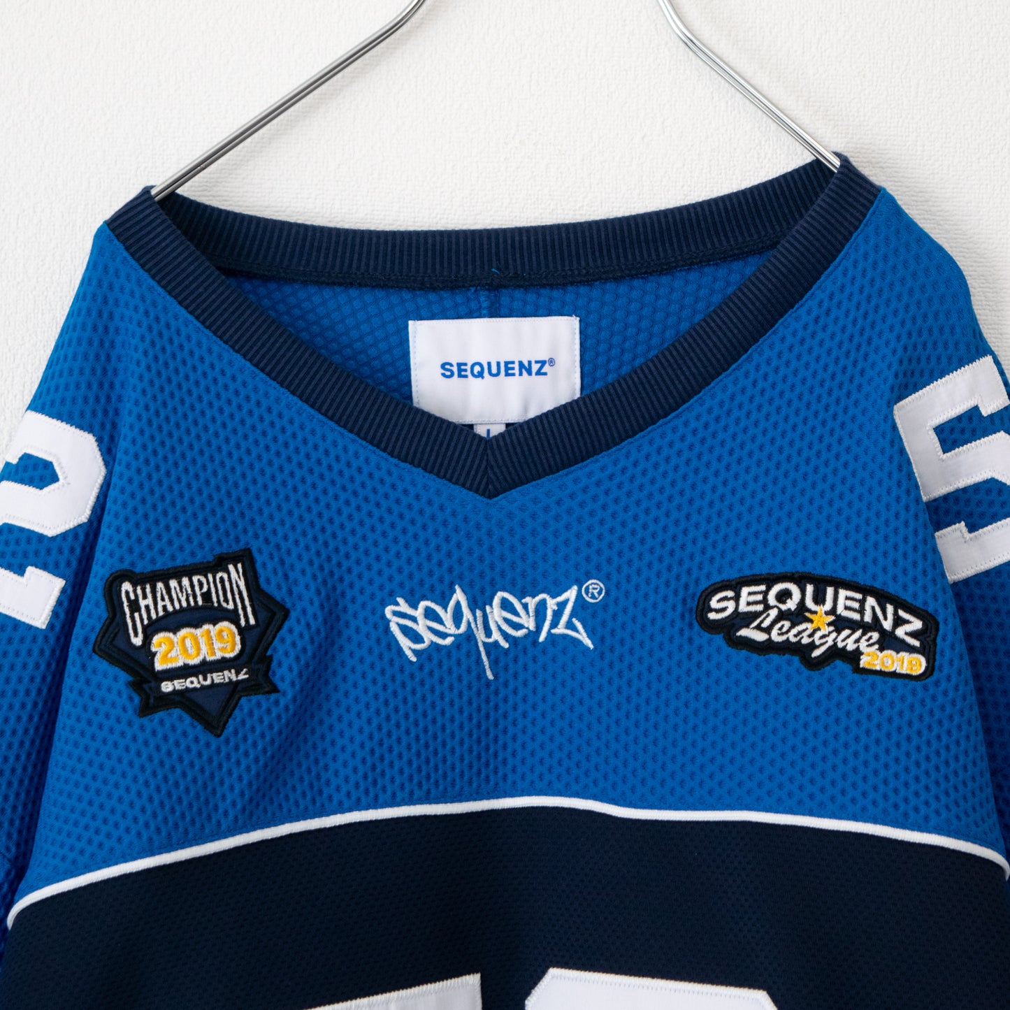 SEQUENZ SQNZ FOOTBALL SHIRT ゲームシャツ BLUE