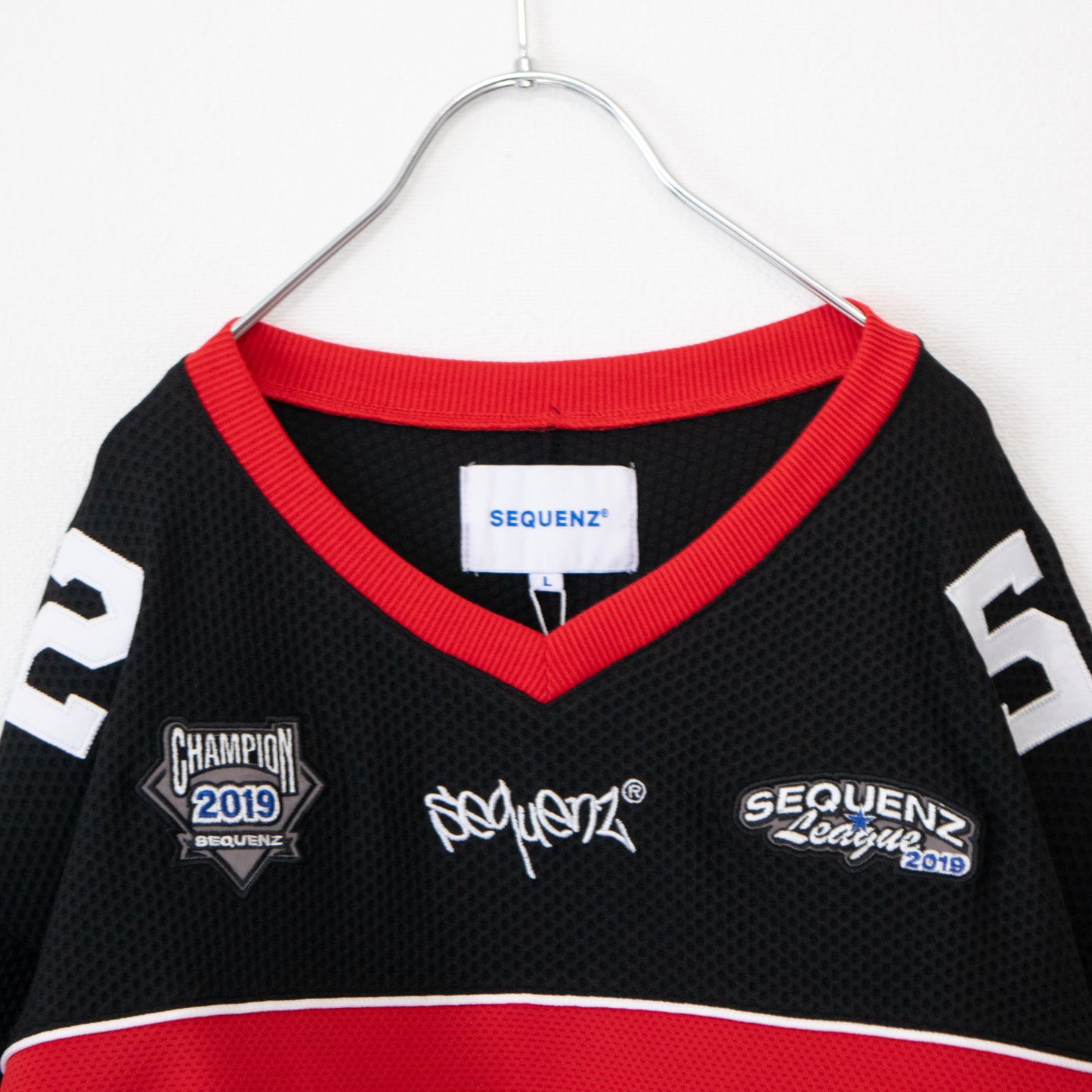 SEQUENZ SQNZ FOOTBALL SHIRT ゲームシャツ RED