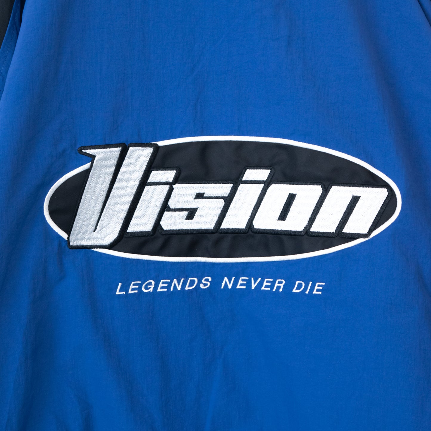 VISION STREET WEAR ナイロンレーシングジャケット BLUE