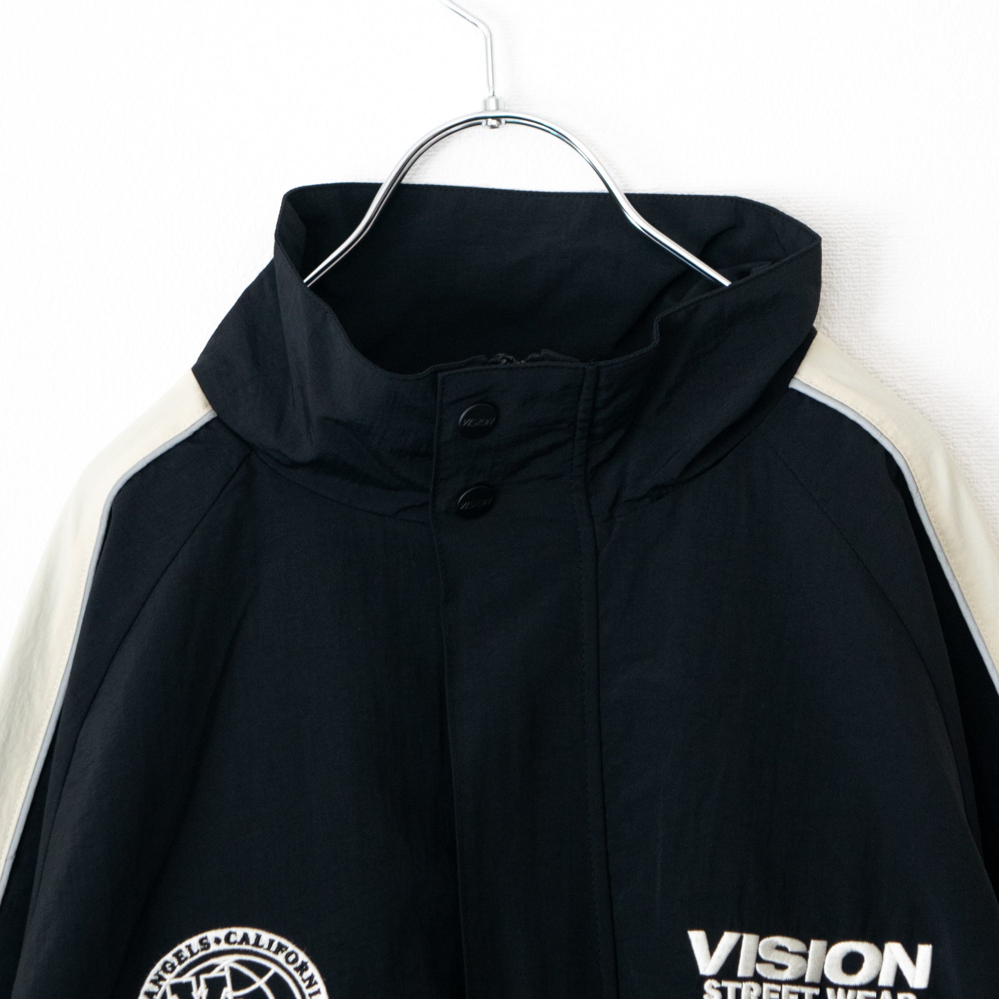 VISION STREET WEAR リフレクターナイロンジャケット BLACK