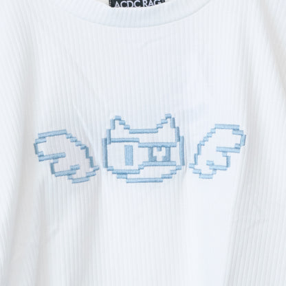 ACDC RAG ドットネコ チビ Tシャツ WHITE