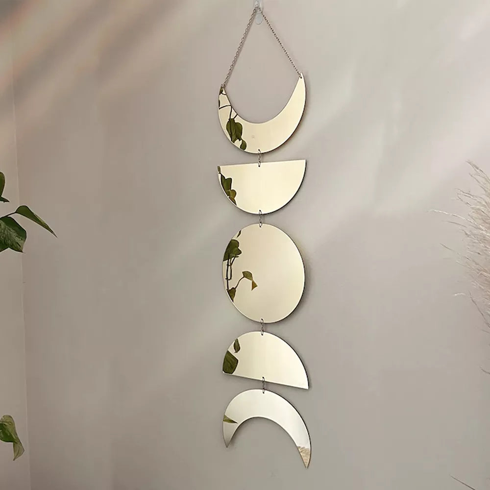 Moon Phases Hanging Mirror