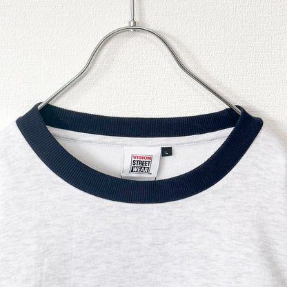 VISION STREET WEAR 裏起毛ホッケートレーナー GRAY グレー