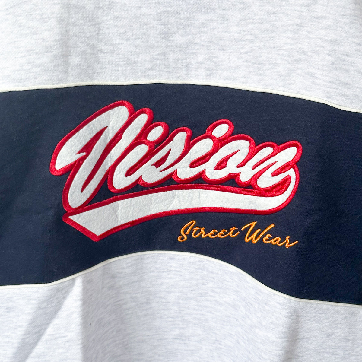 VISION STREET WEAR Fleece-lined hockey sweatshirt, GRAY