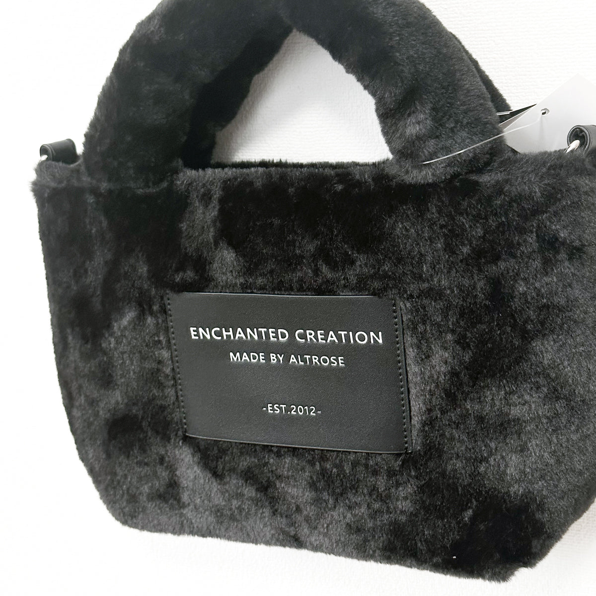 Fur 2WAY Tote Bag [Noel] ALTROSE BLACK Black