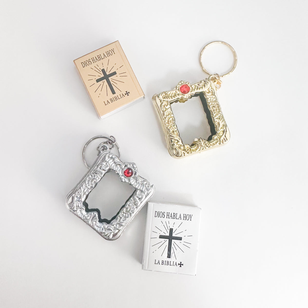 HOLY BIBLE Ultra Small Bible Keychain with Cover