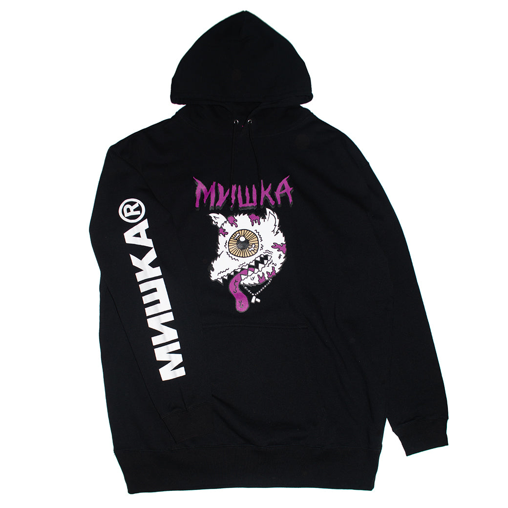 MISHKA RABIES HOODIE Pullover Hoodie BLACK/MICHO-01BLK