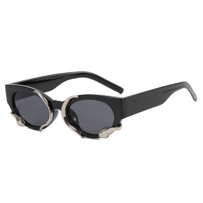 クリア メタルスネーク サングラス BLACK CLEAR