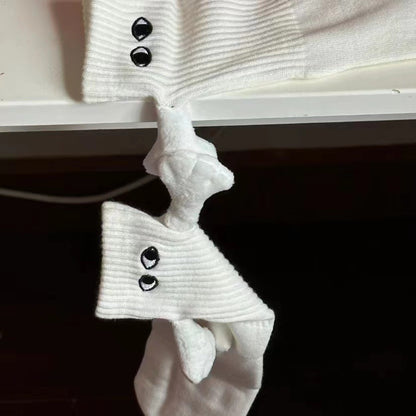 Holding Hands Magnetic Couple Socks WHITE