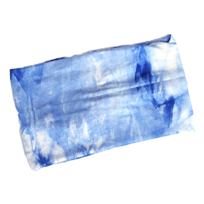 タイダイ 伸縮 ヘアバンド BLUE