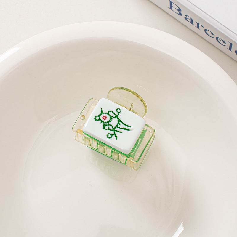 麻雀牌 ビッグ ヘアクリップ