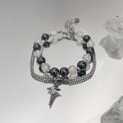 ビーズ チェーン ブレスレット SILVER