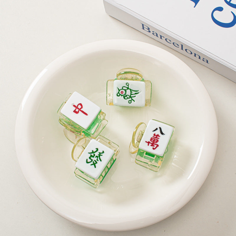 麻雀牌 ビッグ ヘアクリップ