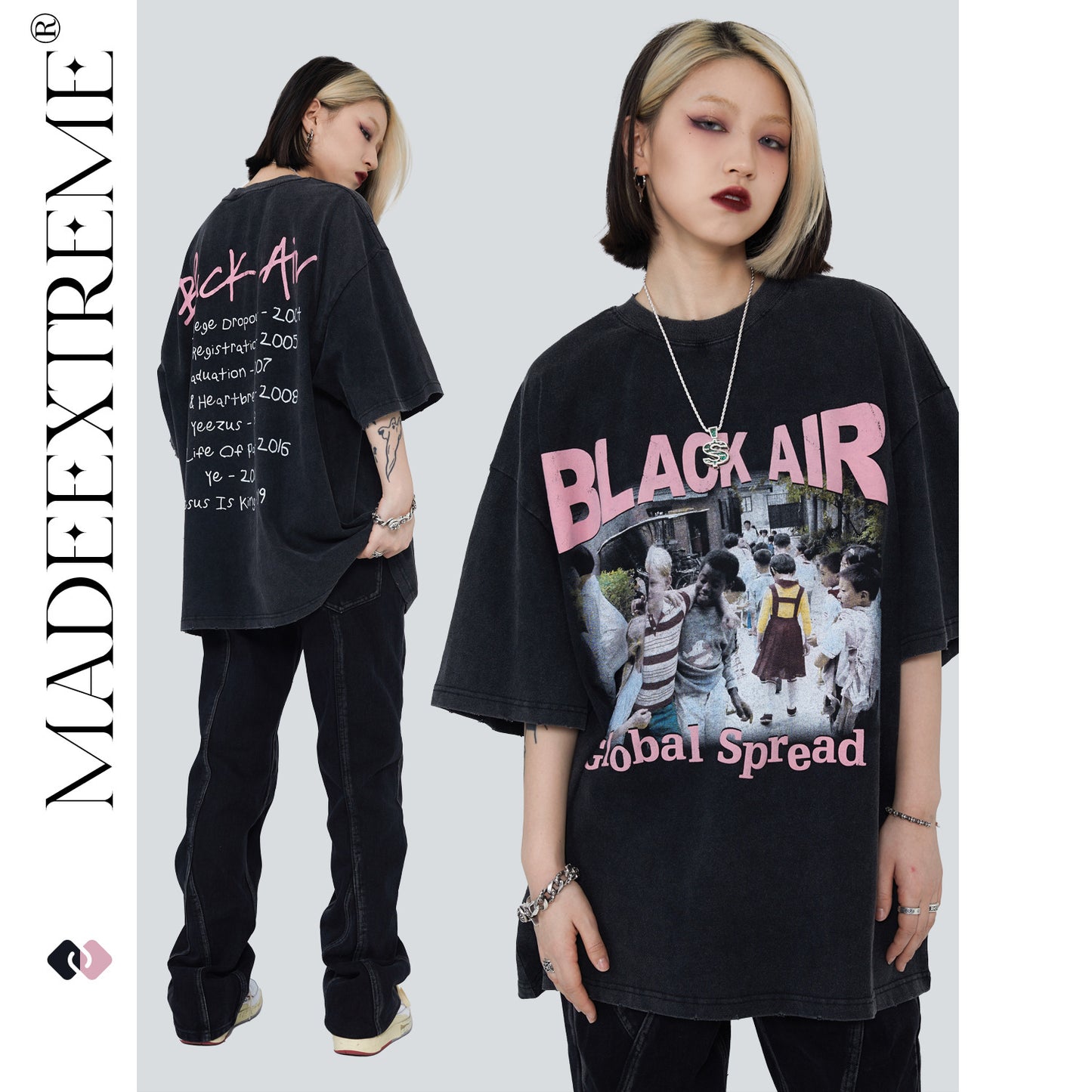 MADEEXTREME PHOTO 半袖Tシャツ BLACK YK0670