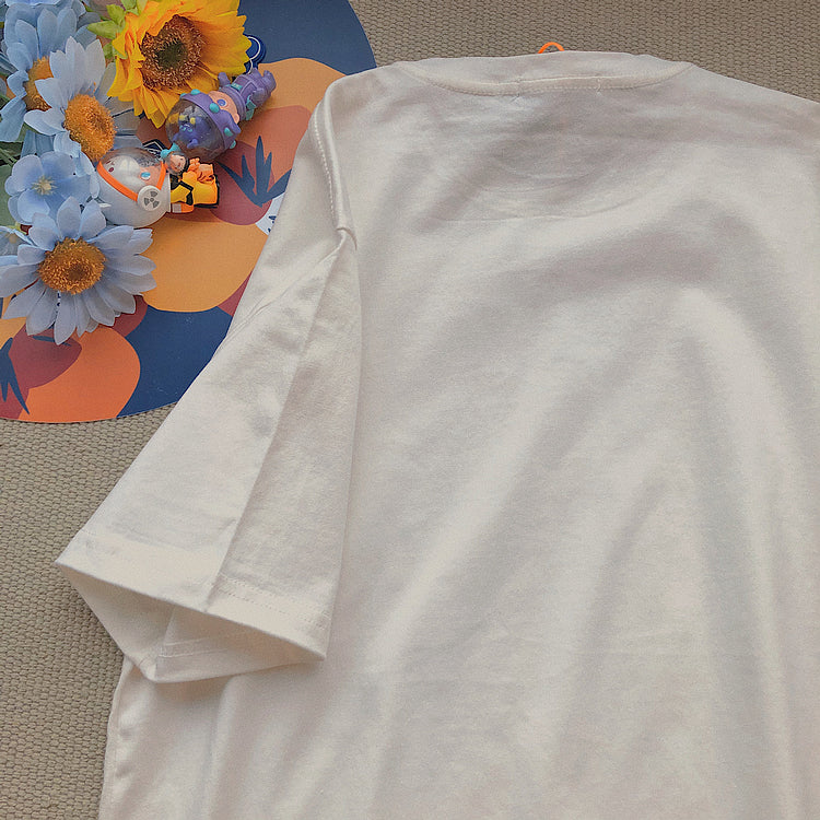 Bubble Heart Short Sleeve T-Shirt WHITE