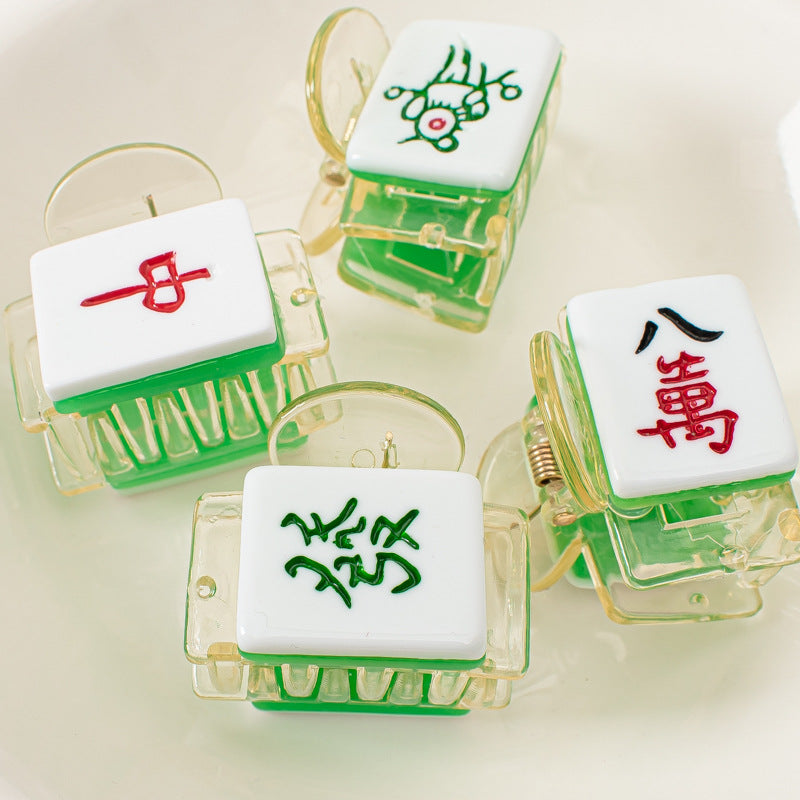 麻雀牌 ビッグ ヘアクリップ