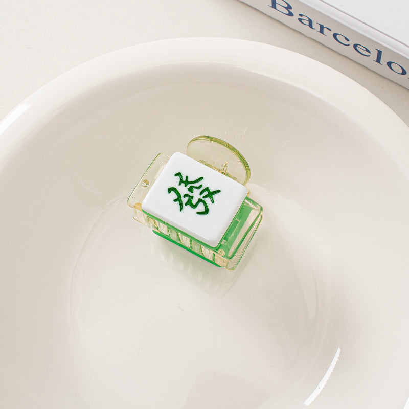 麻雀牌 ビッグ ヘアクリップ