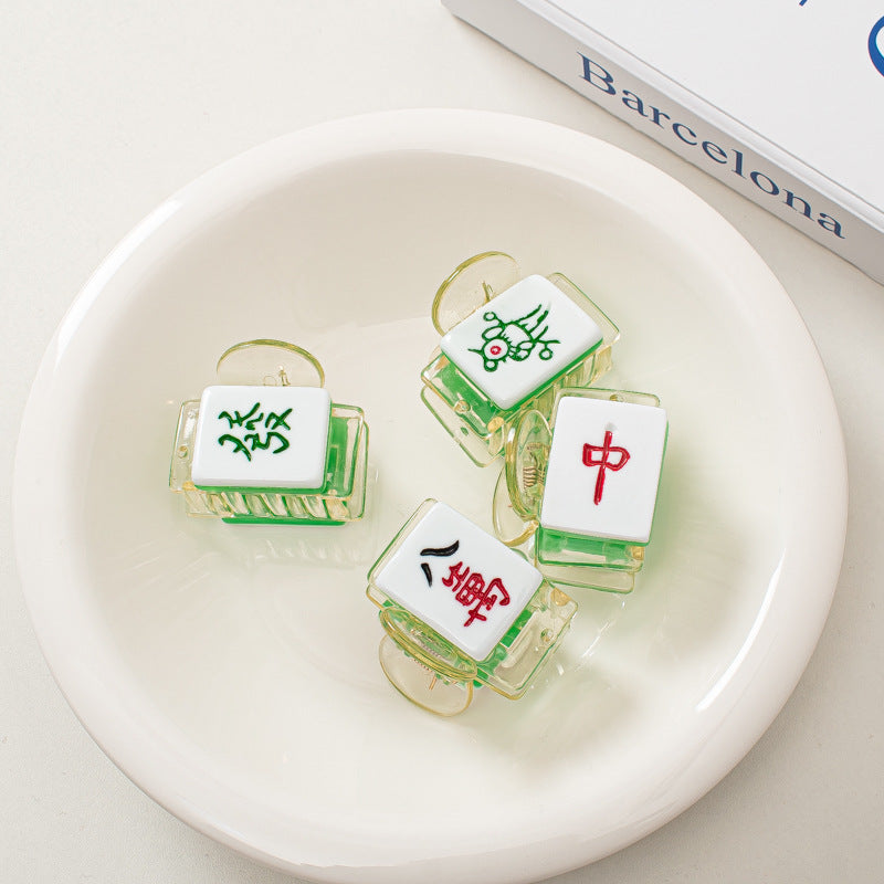 麻雀牌 ビッグ ヘアクリップ