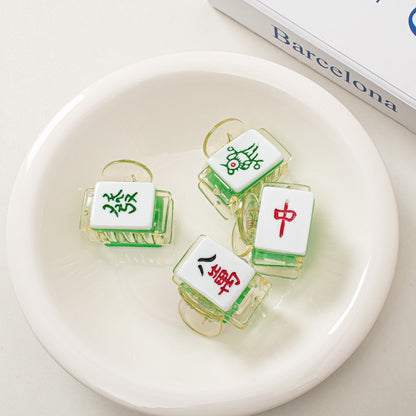 麻雀牌 ビッグ ヘアクリップ