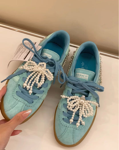 Pearl Beads Shoe Accessories Shoelace Clips