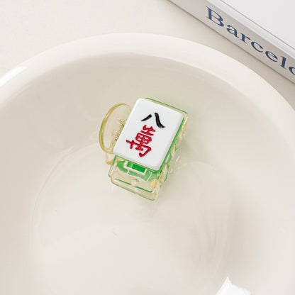 麻雀牌 ビッグ ヘアクリップ