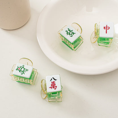 麻雀牌 ビッグ ヘアクリップ