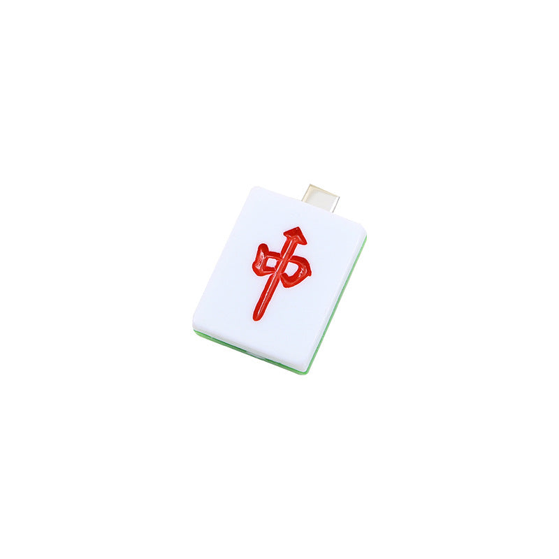 Flat Mahjong Tile Hair Clip