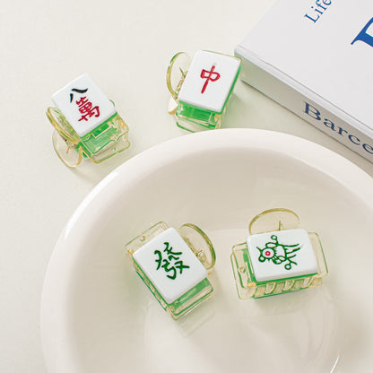 麻雀牌 ビッグ ヘアクリップ