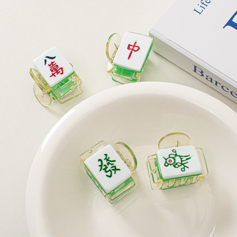 麻雀牌 ビッグ ヘアクリップ