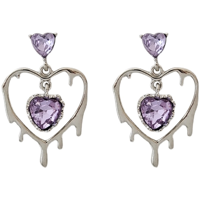 Bijou Heart Earrings SILVER