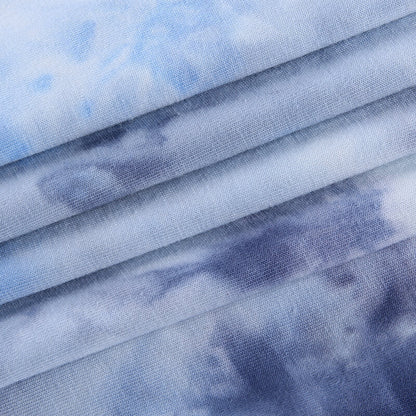 タイダイ 猫プリント Tシャツ BLUE