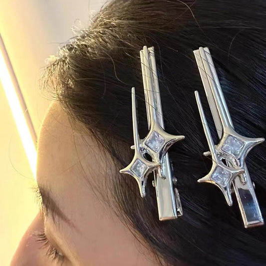 キラキラ ヘアピン SILVER