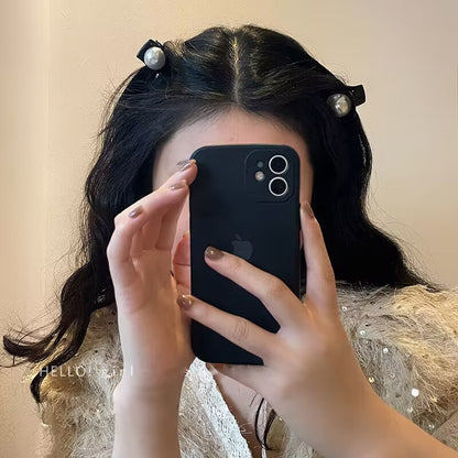 PEARL BIG パール ヘアクリップ BLACK