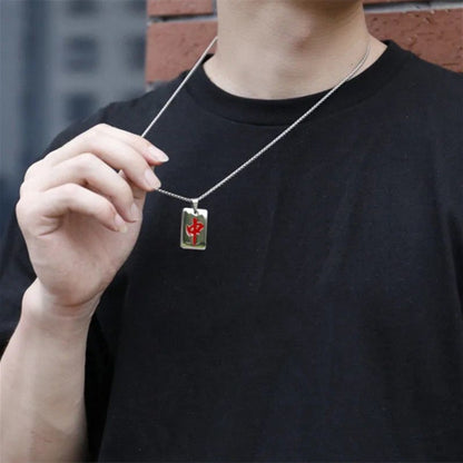 麻雀牌 メタルプレートネックレス SILVER シルバー