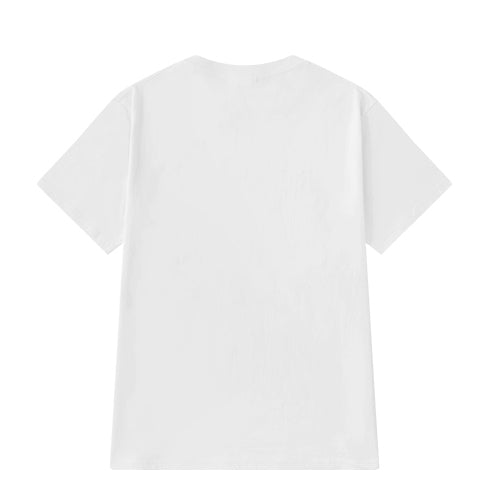 Pink Rabbit Plush Short Sleeve T-Shirt WHITE