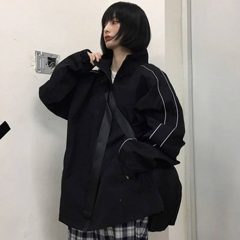 Piping Line Jacket BLACK