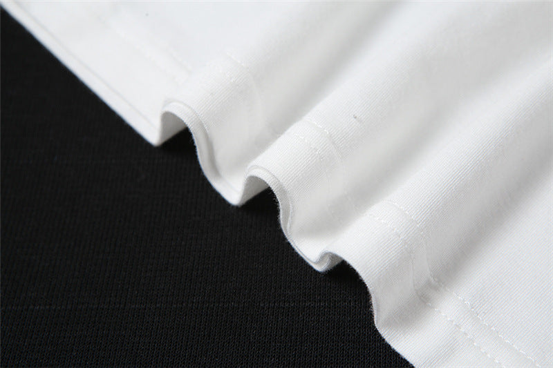 Rose separate long sleeve design top WHITE