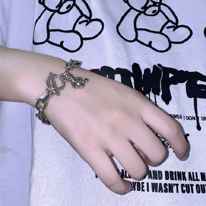 テディベア チェーンブレスレット SILVER