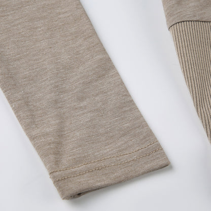 Y2K フィット 長袖 トップス BEIGE