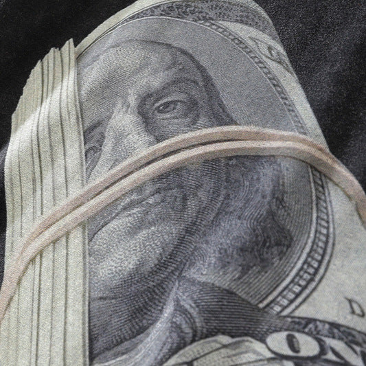 Money Washed Unisex T-Shirt Black