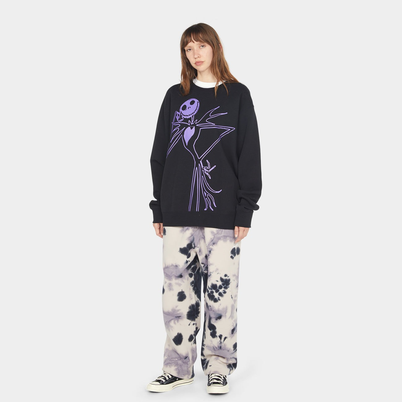 HUF x Nightmare Before Christmas Jack Skellington Crewneck Sweatshirt