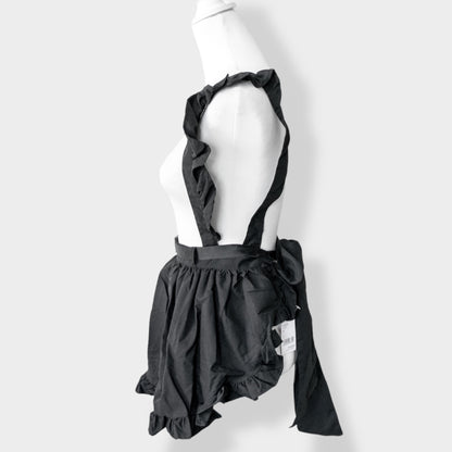 ACDC RAG ruffle apron BLACK